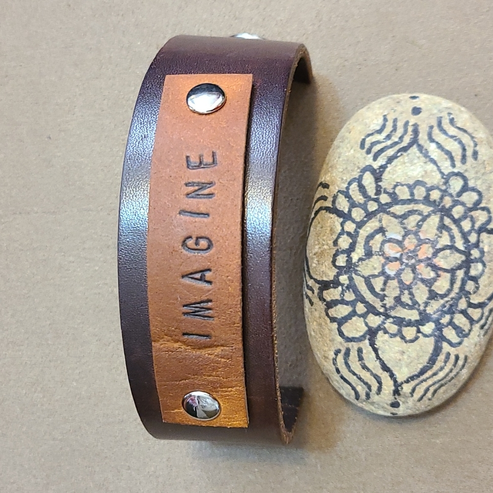 Leather bracelet handmade